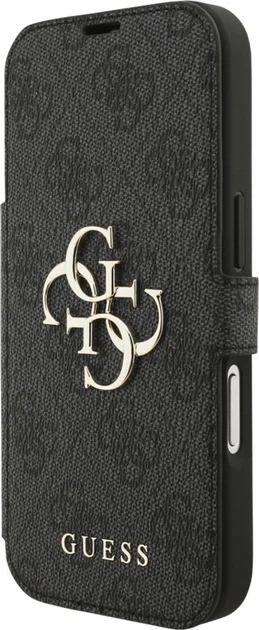 Чохол-книжка Guess Book 4G Metal Logo для Apple iPhone 17 Pro Black (GUBKP17L4GMGGR) - зображення 2
