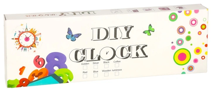 Настінний годинник KIK клеєний саморобний регульований 80-90 см Кольоровий (5903039753891) - зображення 2