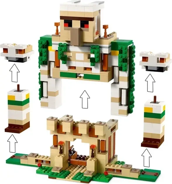Конструктор майнкрафт Фортеця Залізний голем Minecraft 998 деталей - зображення 5