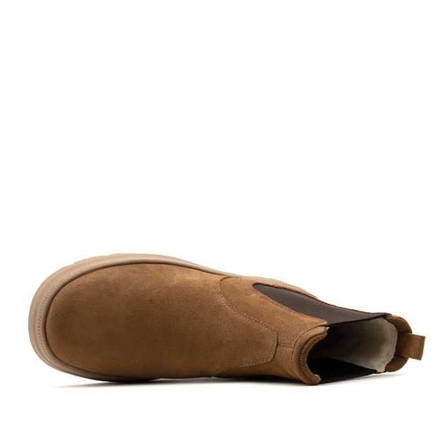 Чоловічі уггі Чоботи Зимові Замшеві Челсі Коричневі UGG Men's Burleigh Chelsea Fashion Boots Chestnut (42, коричневий) - изображение 8