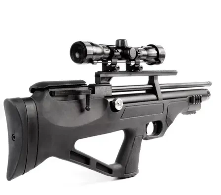Пневматична гвинтівка PCP Hatsan FlashPup-S Set (4.5мм, 30 Дж, з насосом Hatsan та прицілом 4x32) - зображення 2