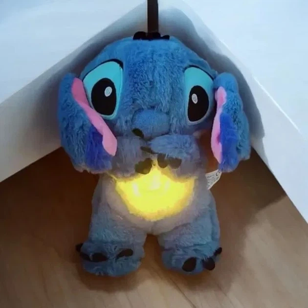 М'яка інтерактивна іграшка Soft Toys «Стіч» з підсвіткою, музикою та ефектом дихання, світиться, колискова - изображение 4