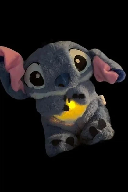 М'яка інтерактивна іграшка Soft Toys «Стіч» з підсвіткою, музикою та ефектом дихання, світиться, колискова - изображение 6