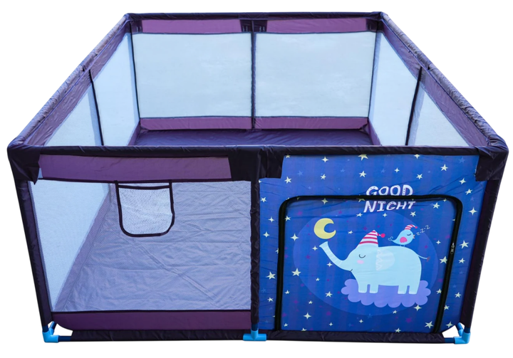 Miękki Kojec Dla Dzieci Prostokąt Nocny Słonik (5903864981612) - obraz 2