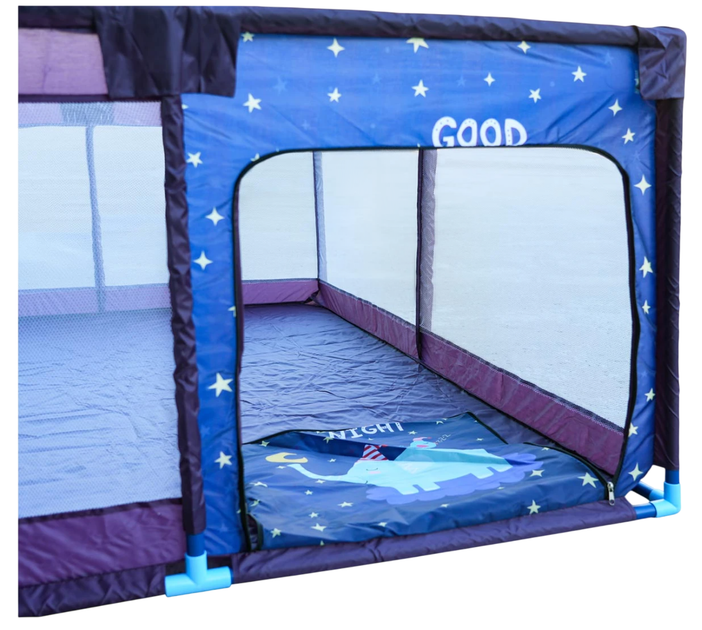 Miękki Kojec Dla Dzieci Prostokąt Nocny Słonik (5903864981612) - obraz 5