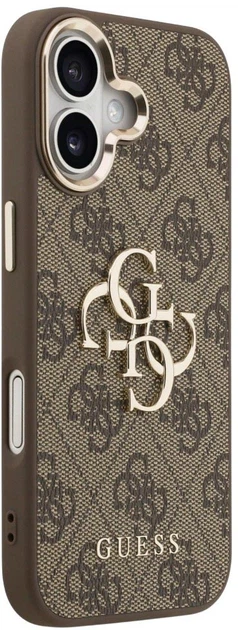 Etui Guess 4G Big 4G Classic Logo do Apple iPhone 17 Brown and Gold (3666339521912) - obraz 4