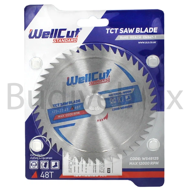 Диск пиляльний WellCut Standard б/н 125x22,23 мм 48Т - Фото 1 Диск пиляльний WellCut Standard б/н 125x22,23 мм 48Т - изображение 1