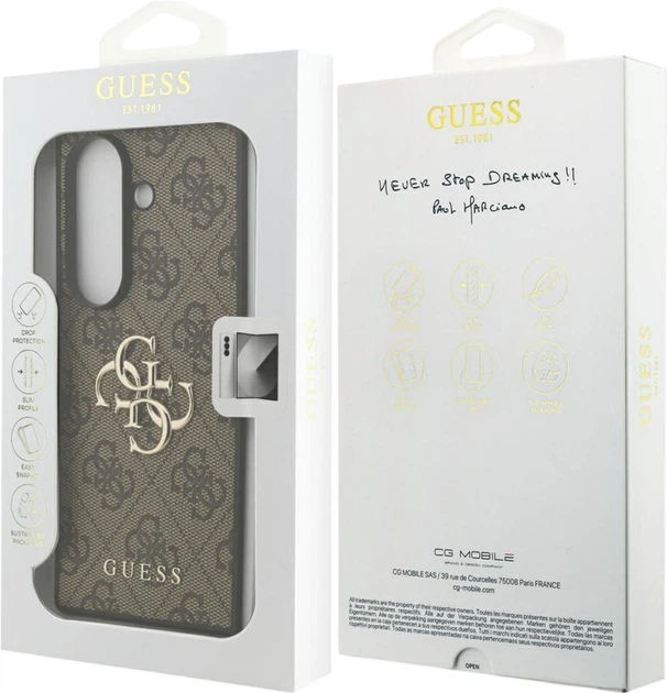 Панель Guess Big 4G Logo Classic Logo для Samsung Galaxy Fold 7 Brown (GUHCZFD74GMGBR) - зображення 8