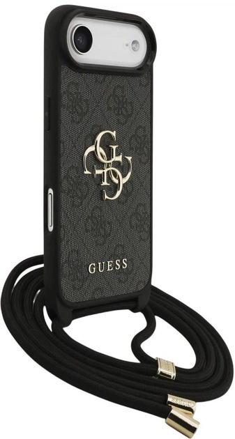Etui Guess 4G Big Logo Cord Stap Crossbody do Apple iPhone Air Black (3666339526740) - obraz 3