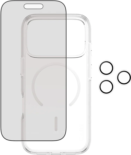 Etui PanzerGlass Flagship Privacy MagSafe 3in1 do Apple iPhone 17 Pro Max Transparent (5715685027444) - obraz 3