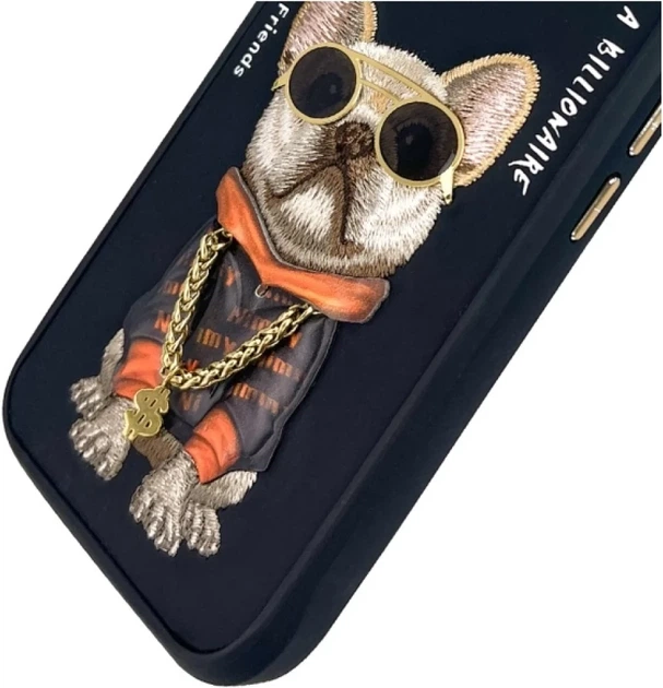 Панель Nimmy Glasses Cool Dog для Apple iPhone 16 Black (6971080319273) - зображення 7