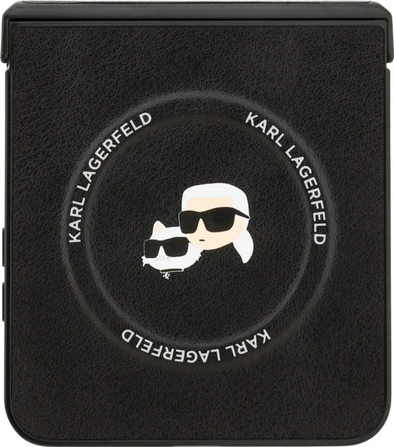Панель Karl Lagerfeld Karl&Choupette Pins MagSafe для Samsung Galaxy Flip 7 Black (KLHMZF7PSMLRKCK) - зображення 4