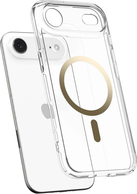 Панель Spigen Ultra Hybrid MagSafe Case для Apple iPhone 17 Air Transparent-Gold (ACS10315) - зображення 5
