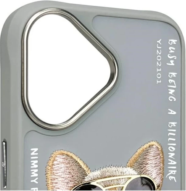Панель Nimmy Glasses Cool Dog для Apple iPhone 16 Grey (6971080319303) - зображення 6