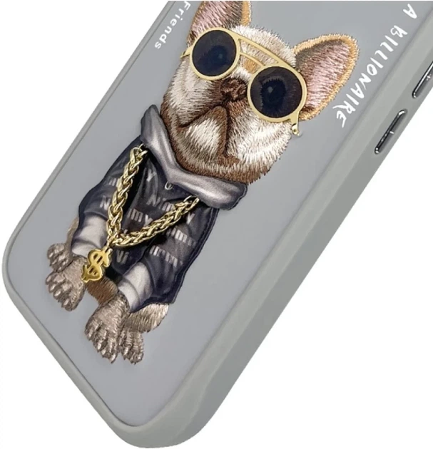 Панель Nimmy Glasses Cool Dog для Apple iPhone 16 Grey (6971080319303) - зображення 8
