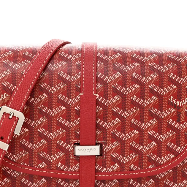 Сумка через плечо Goyard красная. - изображение 2