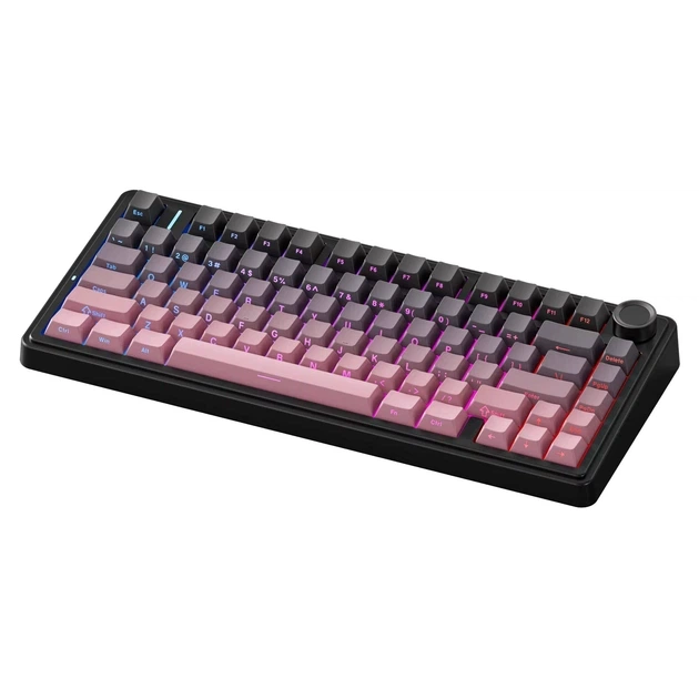 Ігрова механічна клавіатура AULA F75 Pink-black Gradient - изображение 2