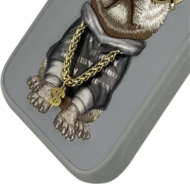 Панель Nimmy Glasses Cool Dog для Apple iPhone 16 Pro Grey (6971080319310) - зображення 4