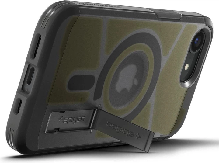 Панель Spigen Tough Armor MagSafe для Apple iPhone 16e Clear Gray (SPN16738) - зображення 12