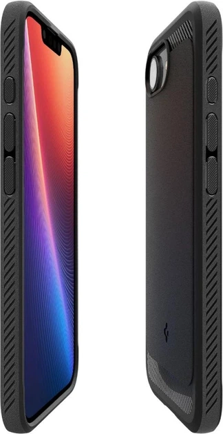 Панель Spigen Rugged Armor MagSafe case для Apple iPhone 16e Black (ACS09152) - зображення 4