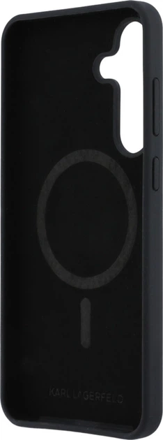 Панель Karl Lagerfeld Silicone Karl&Choupette Heads MagSafe для Samsung Galaxy S25 FE Black (KLHMS25FESKCHTCK) - зображення 7