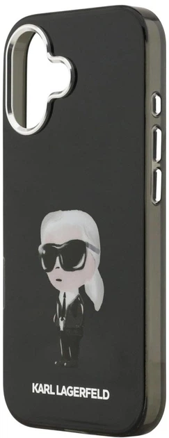 Etui Karl Lagerfeld IML Aquarelle Karl & Logo MagSafe do Apple iPhone 17 Black (3666339531652) - obraz 5