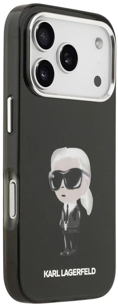 Панель Karl Lagerfeld IML Aquarelle Karl & Logo MagSafe для Apple iPhone 17 Pro Black (3666339531676) - зображення 4
