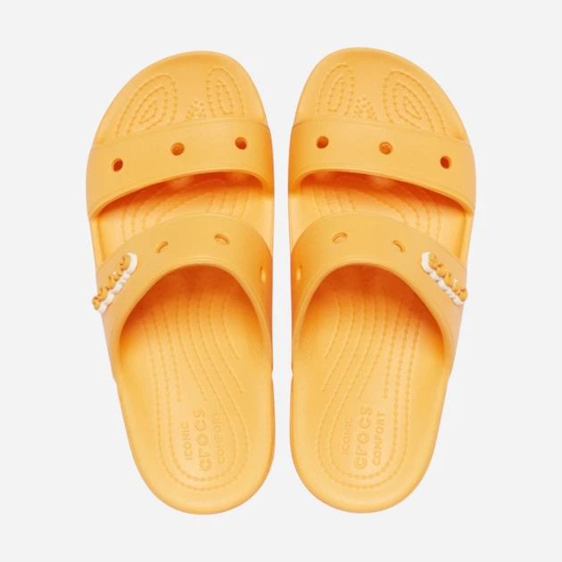 Жіночі шльопанці Crocs Classic Sandal 206761-837 39-40 (M7/W9) 25 см Оранжеві (191448810310) - зображення 4