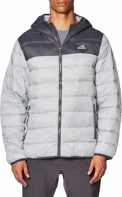 Мужская куртка Reebok XXL, серый - Фото 1 Мужская куртка Reebok XXL, серый - изображение 1
