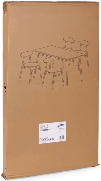 Zestaw mebli ModernHome by Multistore stół do jadalni 110 x 70 cm, 4 krzesła (OSLO-O) - obraz 11