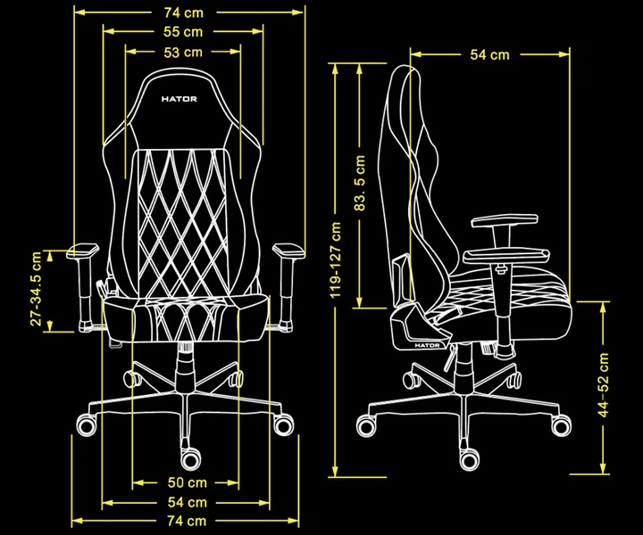 Крісло для геймерів HATOR Darkside 3L Fabric Black (HTC3010L) - зображення 13