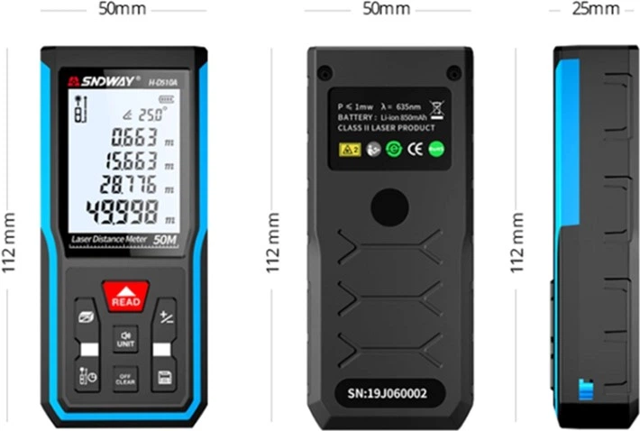 Dalmierz laserowy Sndway H-D510A 50 m - obraz 7