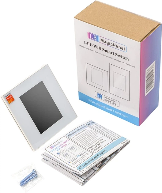 Настінний перемикач Tuya Smart Scene, 3-канальний, Wi-Fi (HS082864) - зображення 4