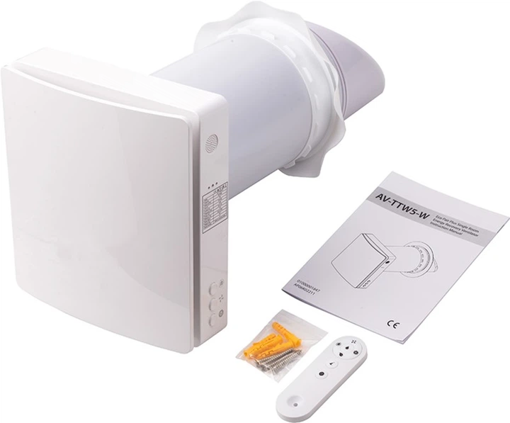 Rekuperator HiSmart Tuya do 46 m², Wi-Fi (HT260119) - obraz 4