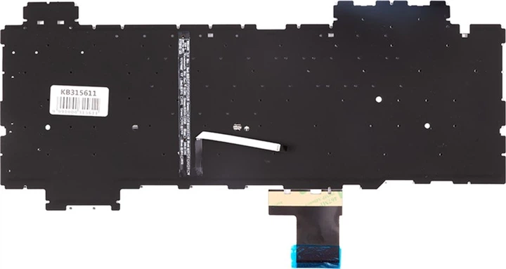 Клавіатура для ноутбука PowerPlant ASUS ROG GL703GS чорна, підсвічування (KB315611) - зображення 3