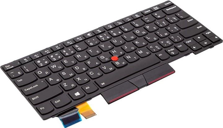 Klawiatura do laptopa PowerPlant Lenovo Thinkpad X13 black, podświetlenie, trackpoint (KB314874) - obraz 2