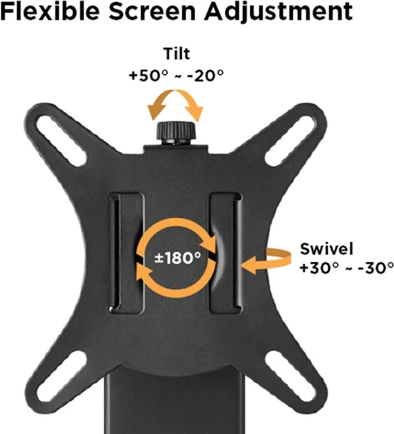 Настільне кріплення HiSmart для монітора 17"-32" Чорне (HS083939) - зображення 3