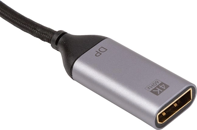 Adapter CableTime USB-C(M) - DisplayPort(F), 4K/60 Hz (CA913671) - obraz 3