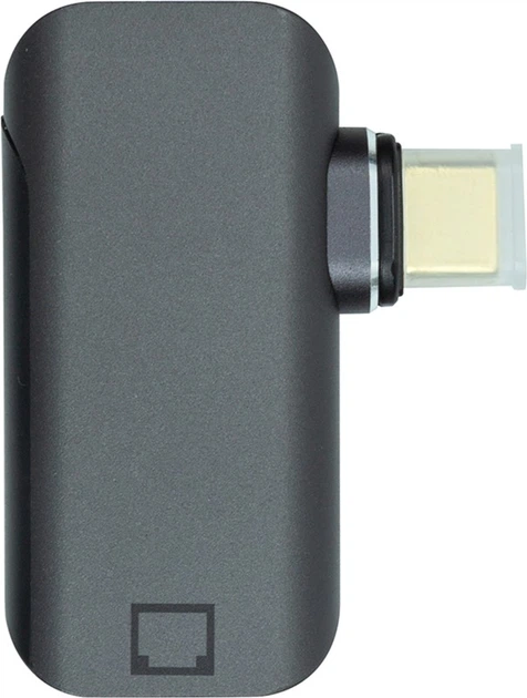 Адаптер PowerPlant USB Type-C - RJ-45, 100/1000Mb Black (CA914296) - зображення 3