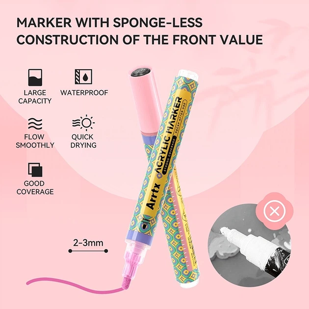 Markery akrylowe Arrtx 48 kolorów (AACM-083M-48B) - obraz 2