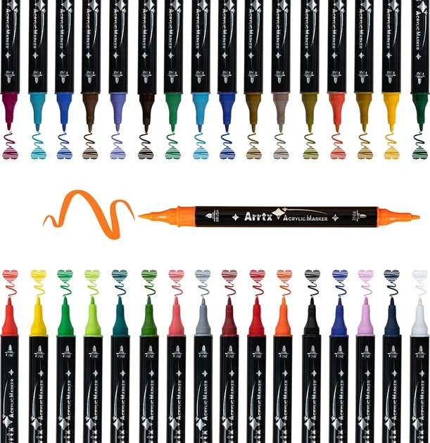 Markery akrylowe Arrtx AACM-03-32 32 kolory (LC302802) - obraz 3