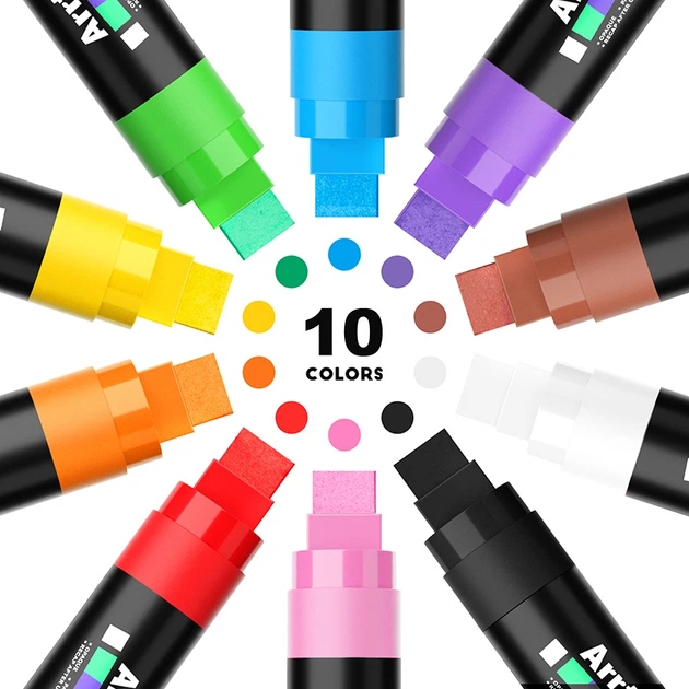 Markery akrylowe Arrtx AACM-0515 10 kolorów (LC303656) - obraz 2