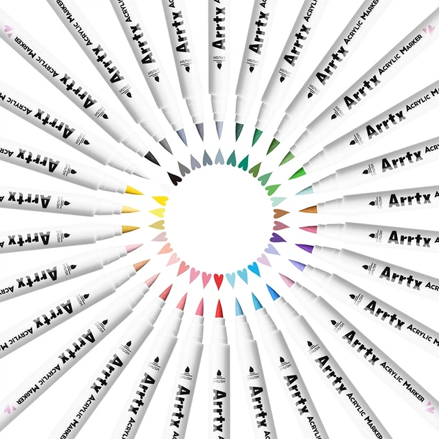 Markery akrylowe Arrtx AACM-0530A 30 kolorów (LC303144) - obraz 4