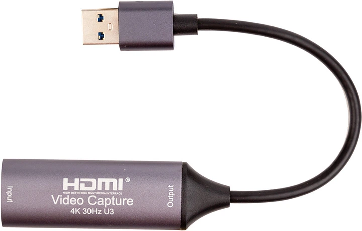Зовнішня карта відеозахоплення PowerPlant HDMI (F) - 3.0 USB (M) (HDVC2-C) (CA914692) - зображення 2