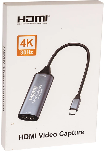 Zewnętrzna karta przechwytywania wideo PowerPlant HDMI (F) - 3.0 USB Type-C (M) (HDVC2-C) (CA914715) - obraz 3