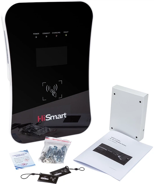 Stacja ładowania HiSmart do samochodów elektrycznych Type 2, 22 kW, 32 A, 3 fazy (EV200092) - obraz 4