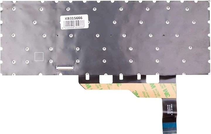 Клавіатура для ноутбука PowerPlant MSI GE66 чорна, підсвічування (KB315666) - зображення 3