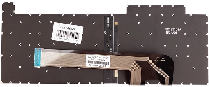 Клавіатура для ноутбука PowerPlant ASUS TUF Gaming A15 підсвітка без фрейму Чорна (KB314959) - зображення 3