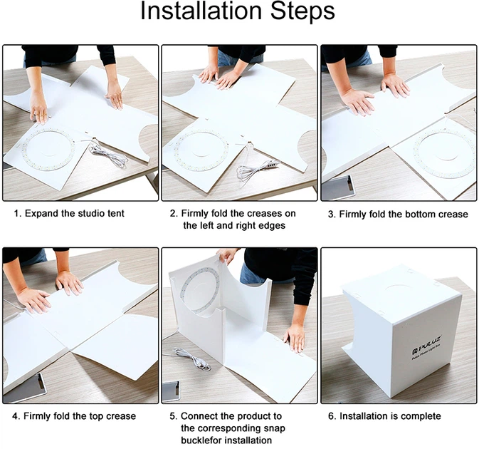Lightcube (fotoboks) Puluz PU5030 31x31x32 cm - obraz 10