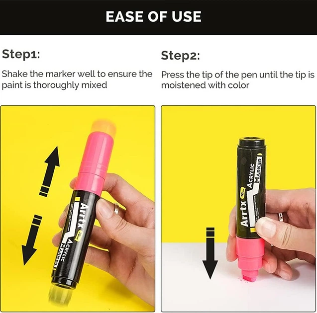 Markery Arrtx Akrylowe AACM-0510-12A 12 kolorów (LC303274) - obraz 7